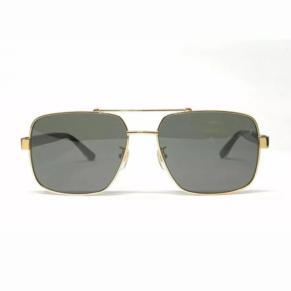 Gucci Men's Gold Rectangle Sunglasses!